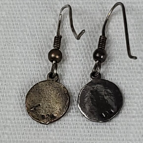 Adorable Tiny Dainty Dangle Little Angel Cherubim Silver 925 Earrings - Picture 4 of 7